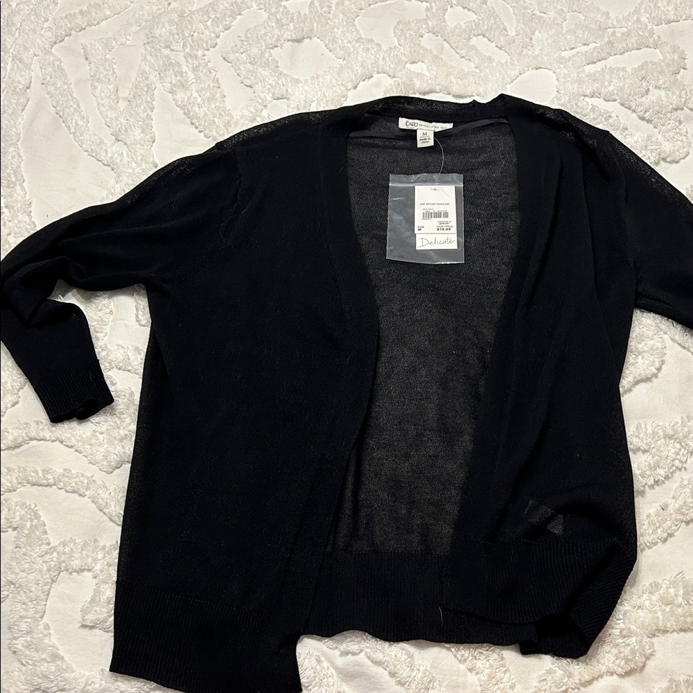 NWT Classic Black Cardigan
